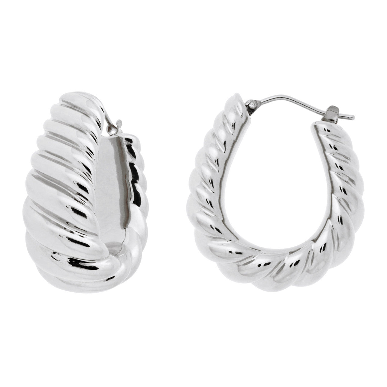 Iconic Twist Earrings - Silver