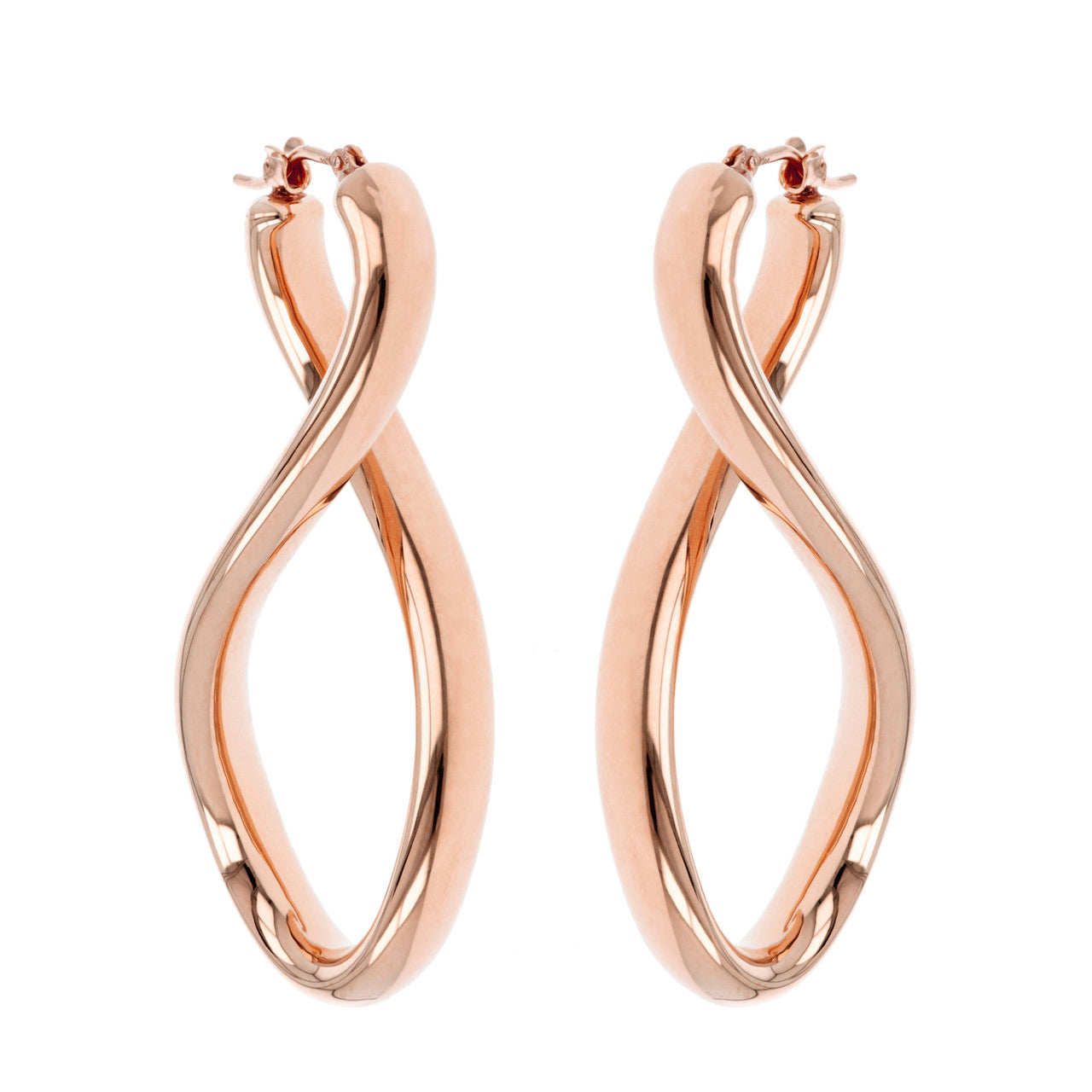 SINGLE TWIST HOOP EARRINGS – Soave Oro