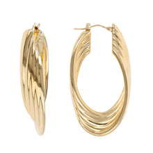 ASCENDING ROPE HOOP EARRINGS - WSRE00025