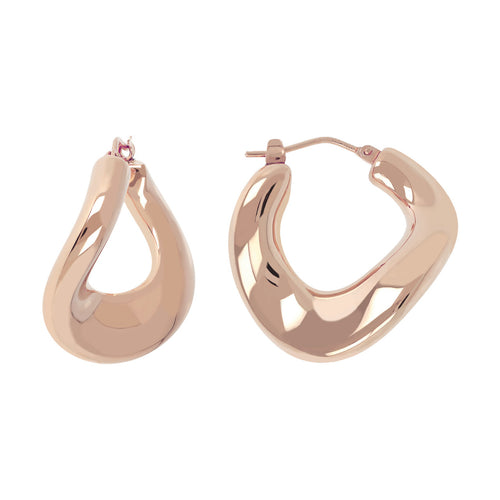 BOLD CURVED HOOP EARRINGS  - WSRE00081