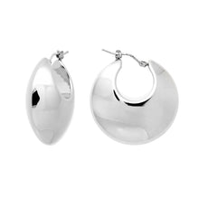 BOMBE' ROUND HOOP EARRINGS - WSRE00002 front and side