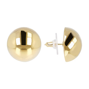 CLASSIC BUTTON EARRINGS - WSRE00053 front and side
