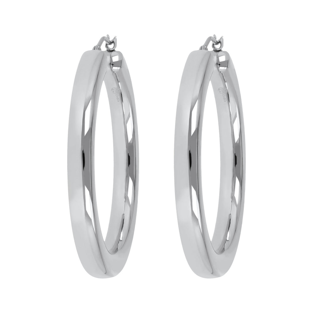 CLASSIC PETITE HOOP EARRINGS - WSRE00083 front and side