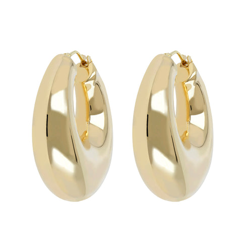 ICONIC TWIST ROPE HOOP EARRINGS – Soave Oro