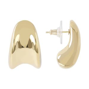 CONCAVE DROP HUG EARRINGS - WSRE00102
