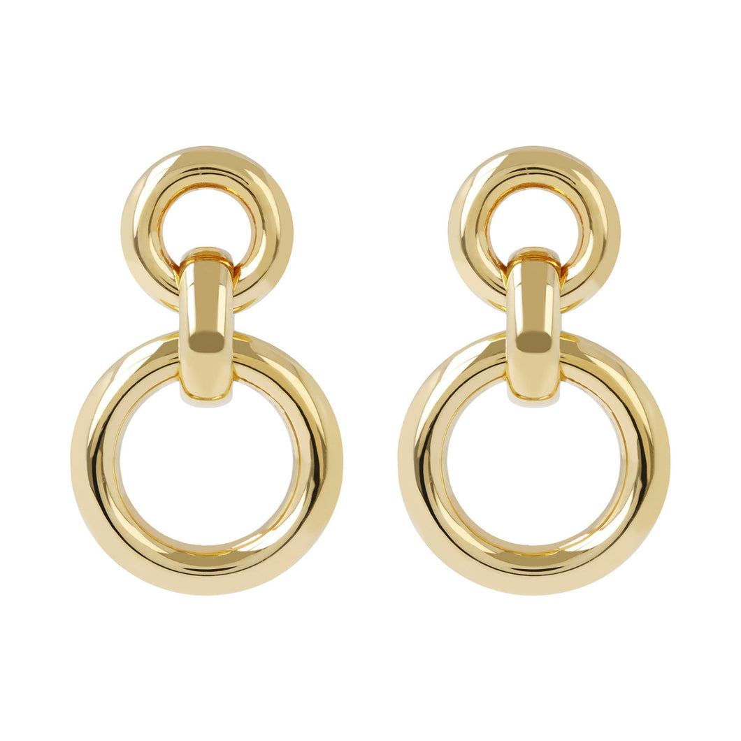 DANGLE CIRCLE EARRINGS - WSRE00063 front and side