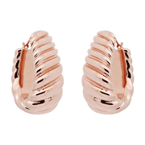 ICONIC BOMBE' TWIST ROPE HOOP EARRINGS - WSRE00020