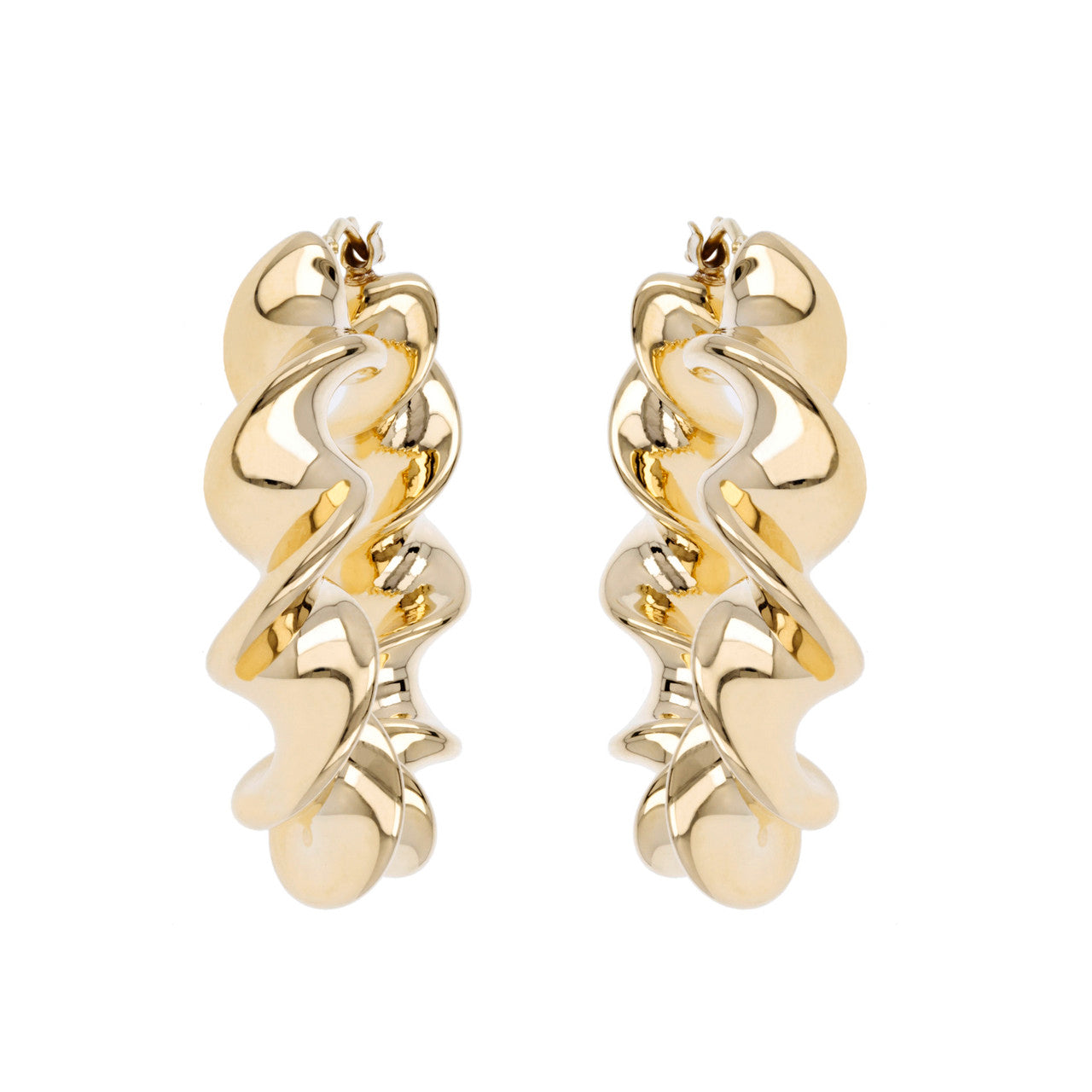 MULTI TWIST HOOP EARRINGS – Soave Oro