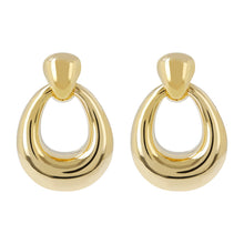 OVAL DROP EARRINGS - WSRE00064 front and side