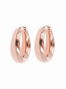 OVAL HOOP EARRINGS - WSRE00013 front and side