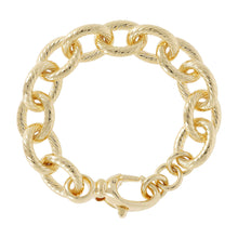 OVAL STRIPED ROLO' BRACELET WITH LOBSTER CLASP - WSRE00104