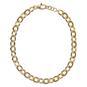 OVAL STRIPED ROLO' NECKLACE - WSRE00105