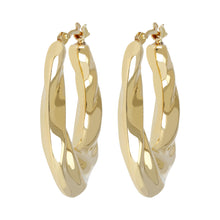  SCULPURAL TWISTED EARRINGS - WSRE00082 front and side