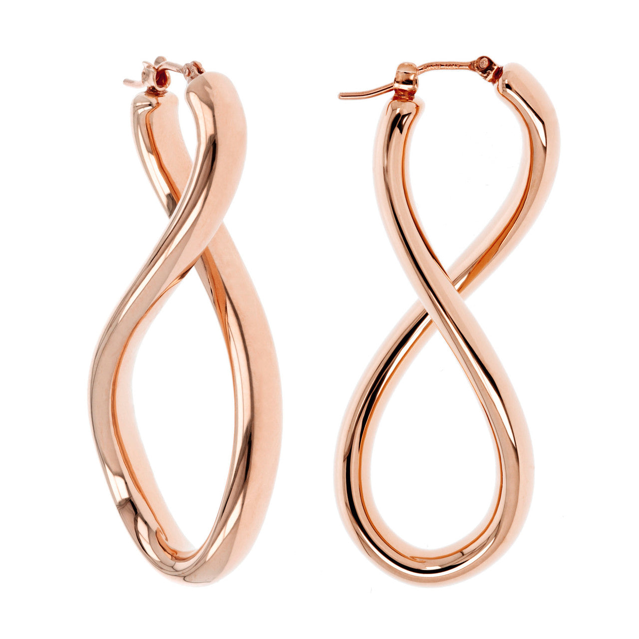 SINGLE TWIST HOOP EARRINGS – Soave Oro