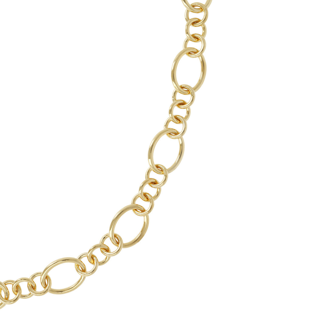 SMALL & LARGE OVAL LINK NECKLACE - WSRE00072 from above