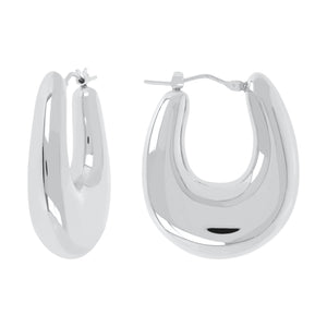 Bottega Veneta Window Silver Earrings