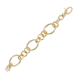 chain SMALL & LARGE OVAL LINK BRACELET - WSRE00075